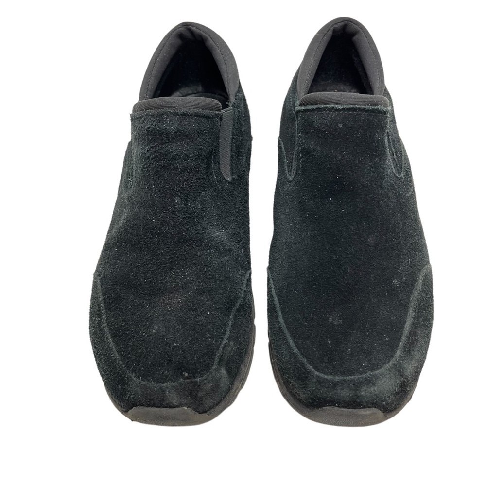 LAND'S END Genuine Leather Black Suede Loafers Casual Flats Low Top Shoes 9.5 D - Picture 3 of 16
